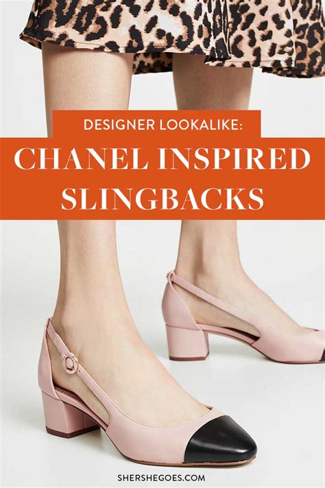 chanel slingback heels dupe|chanel look alike flats.